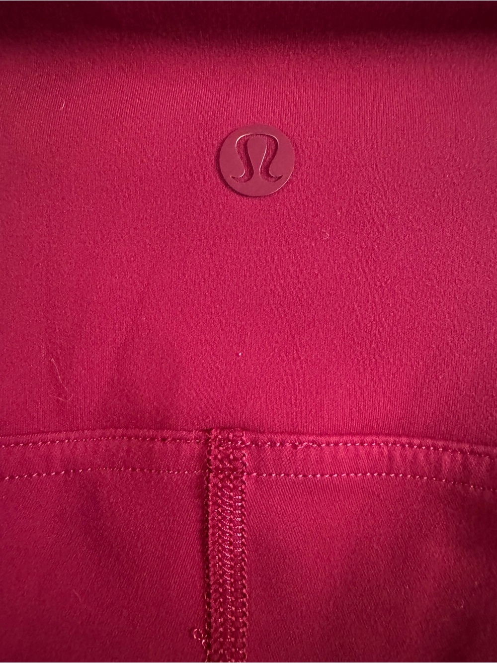 Lululemon High-Waisted Burgundy Leggings - Picture 3 of 3